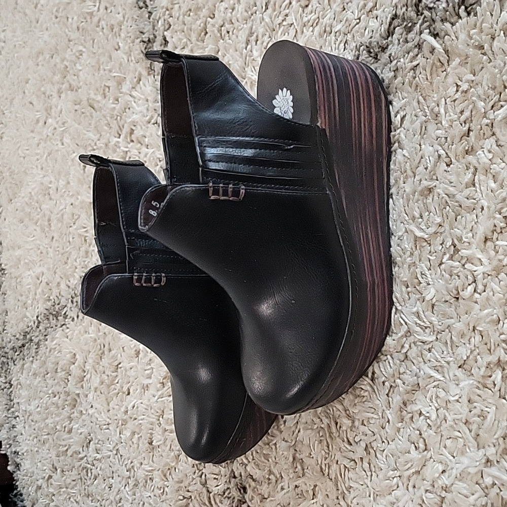 Yellow Box Barty Platform Clogs